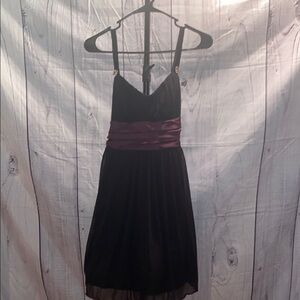 Elegant Black and Purple Dress